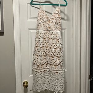 White crochet dress